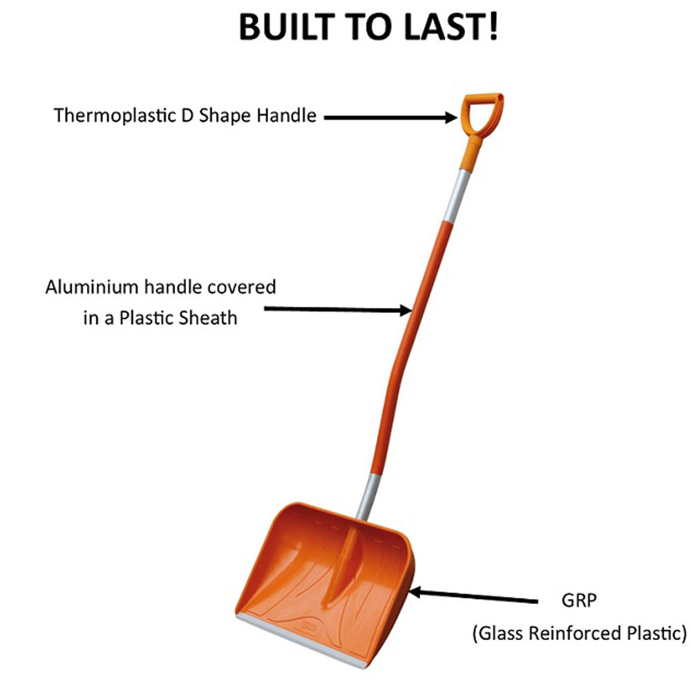 CEMO Heavy Duty GRP Snow Shovel