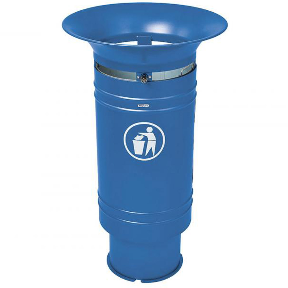 Cergy Open Top Litter Bin - 60 Litre - blue
