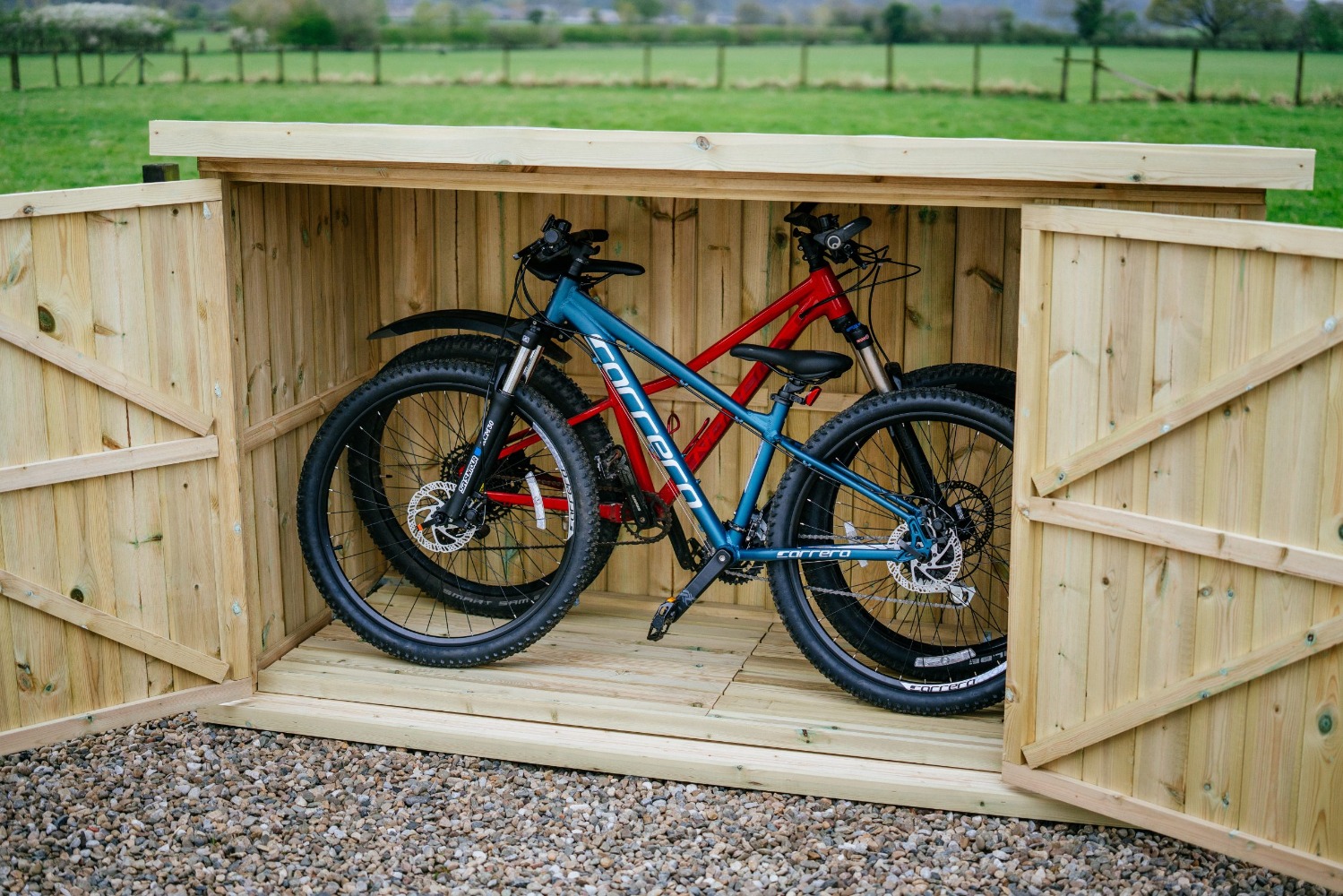 Double Door Wooden Bike / Garden Storage