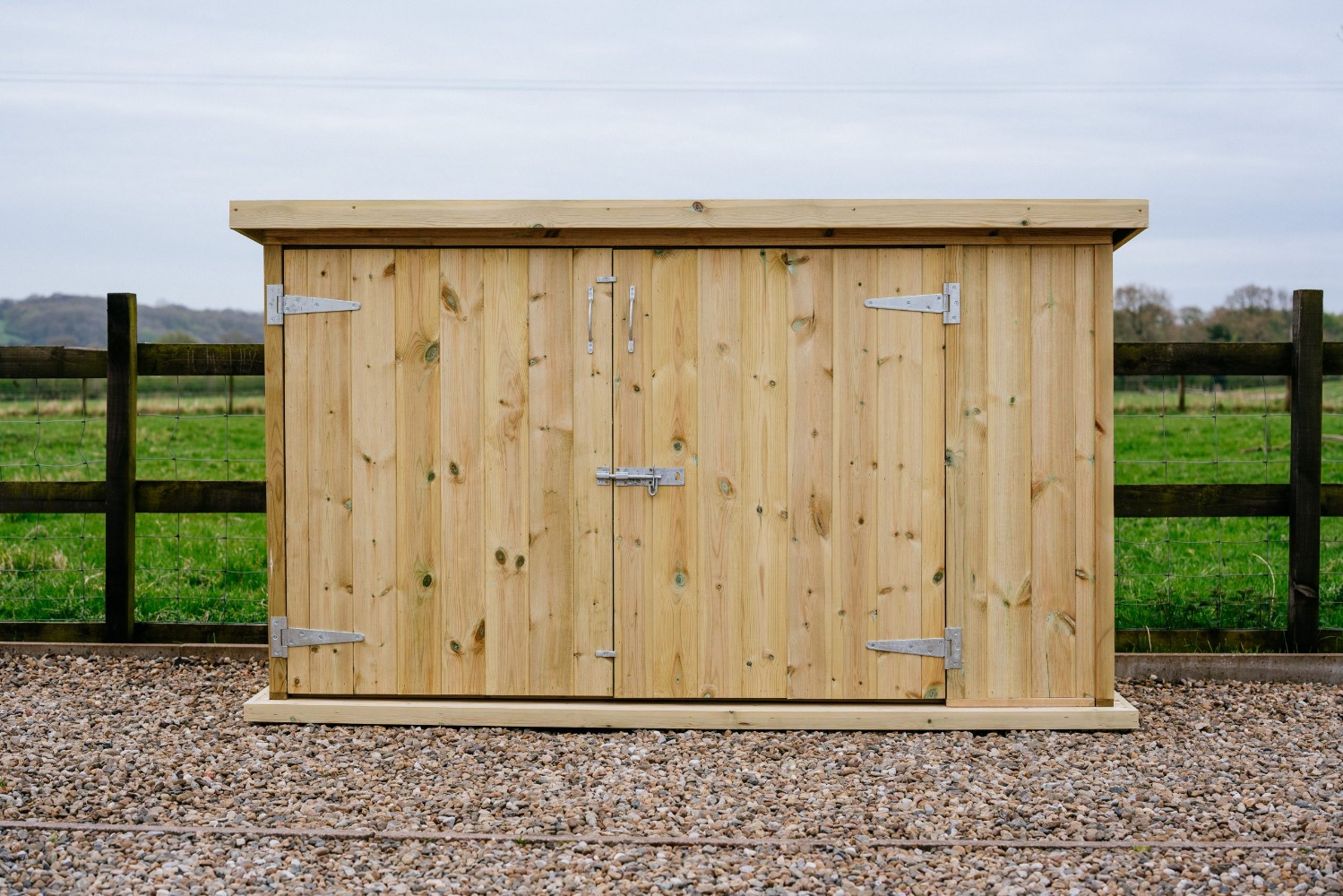 Double Door Wooden Bike / Garden Storage
