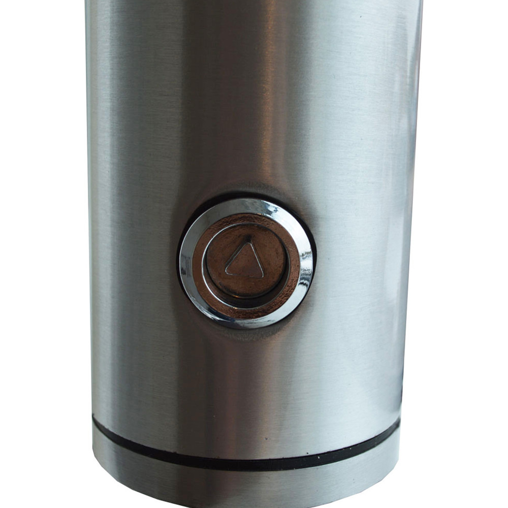 Brushed Aluminium Post-Mounted Cylindrical Cigarette Bin