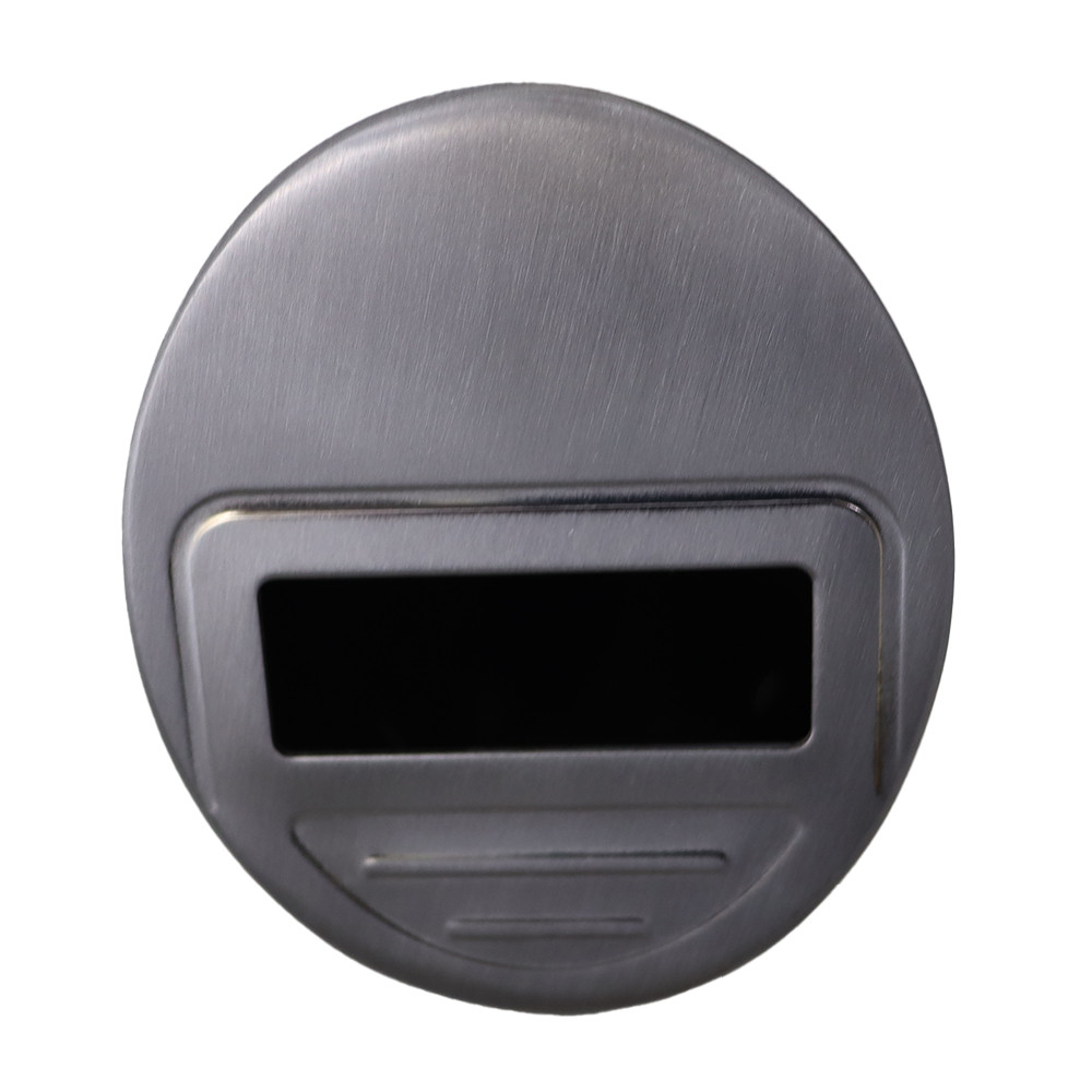 Brushed Aluminium Wall Mounted Cylindrical Cigarette Bin