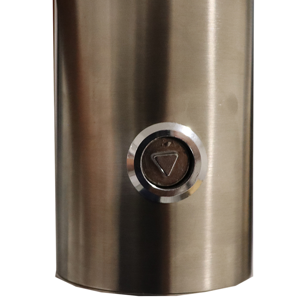 Brushed Aluminium Wall Mounted Cylindrical Cigarette Bin