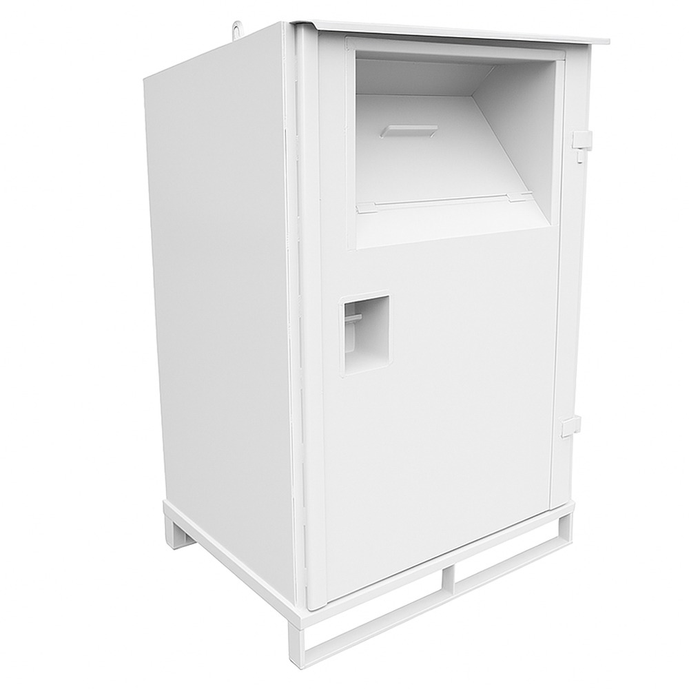 Lockable Clothing Donation Bin 1100 Litres 