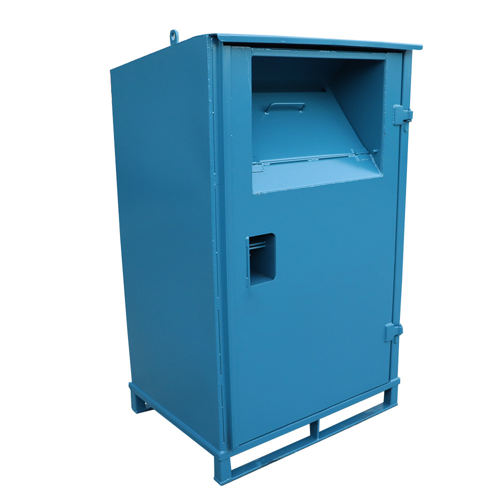 Lockable Clothing Donation Bin 1100 Litres 