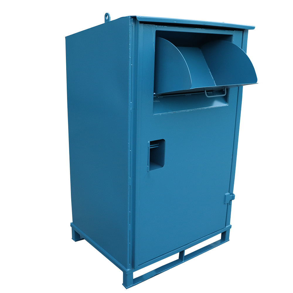 Lockable Clothing Donation Bin 1100 Litres 