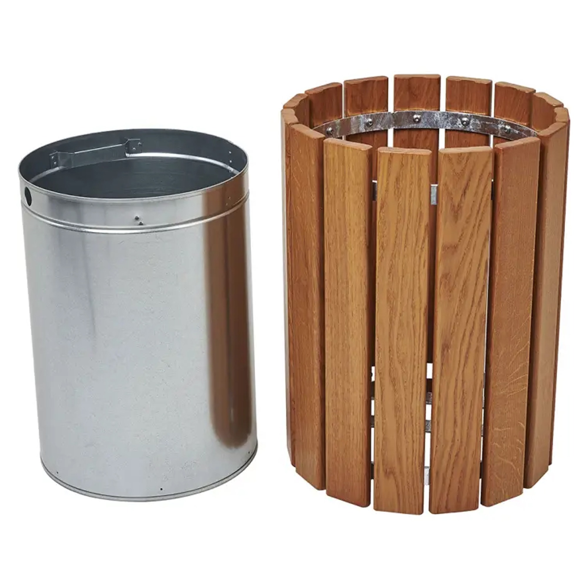 Cologne Timber Litter Bin - 60 Litre