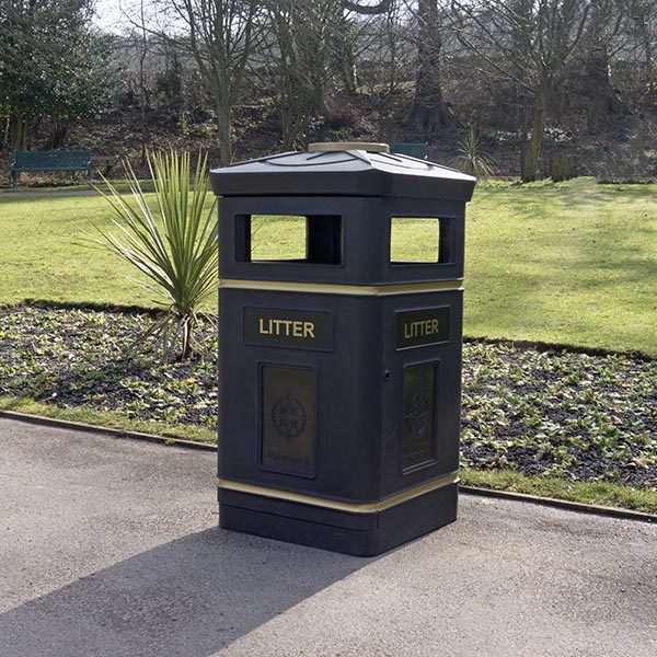 Compass Litter Bin - 112 Litre