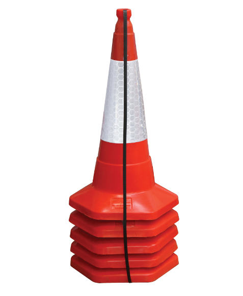 Oneup Cone 75cm Standard One Piece Cone Complete with Sealbrite Sleeve (Pack of 5 ...
