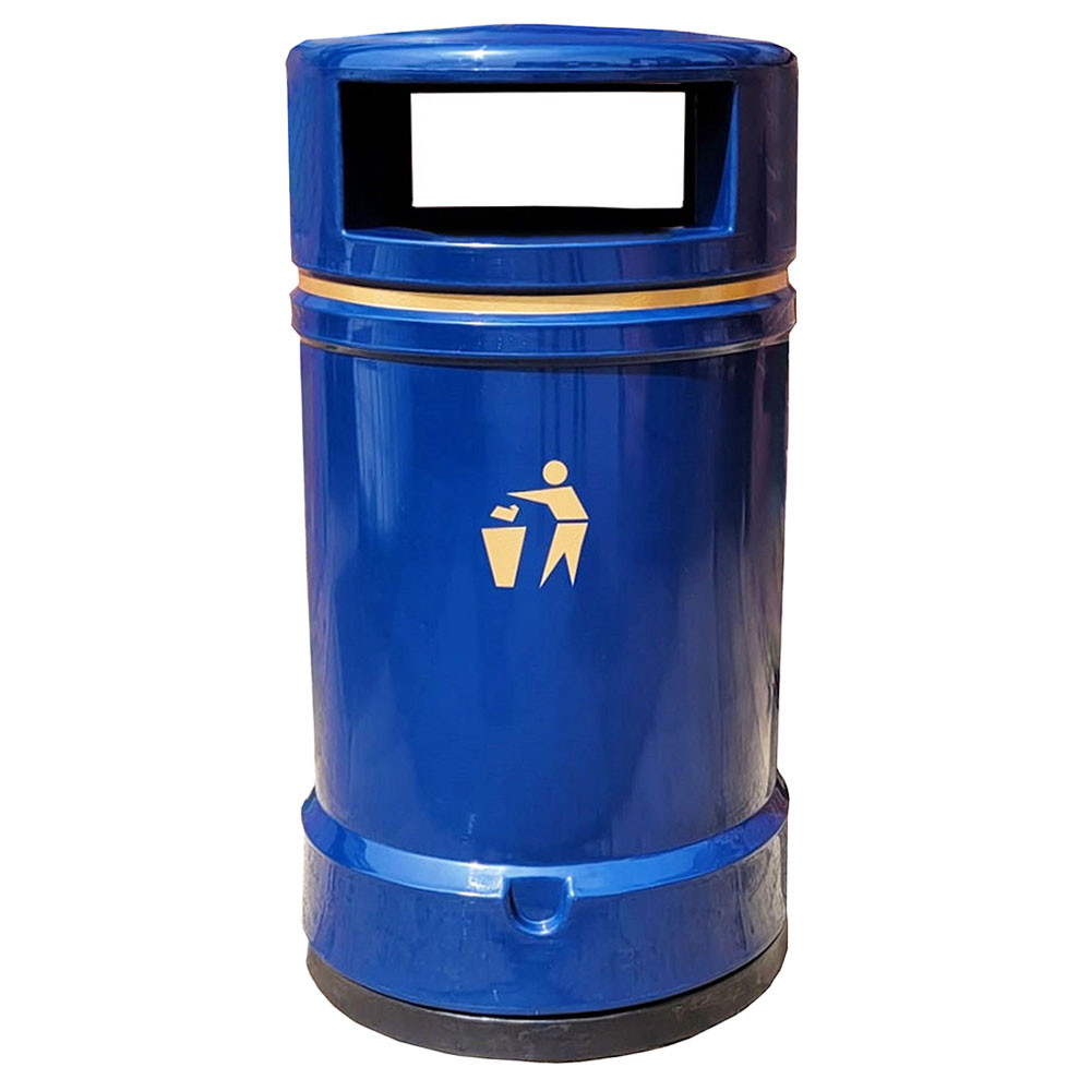 Derwent Outdoor Heritage Litter Bin - 120 Litre - dark blue