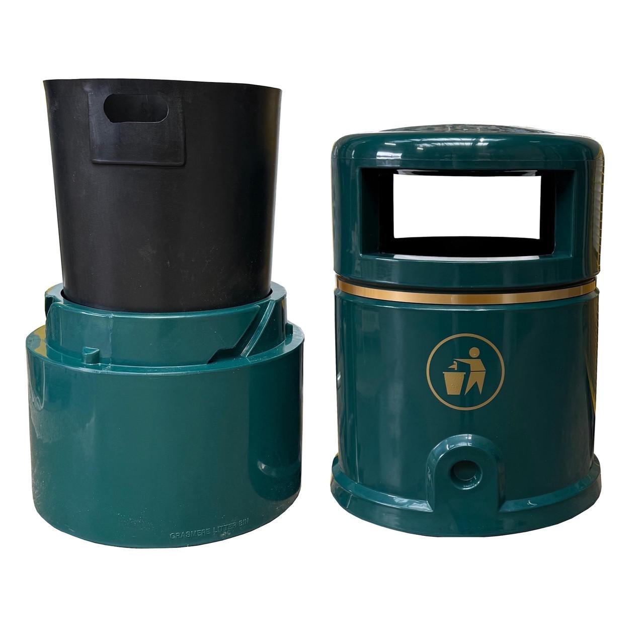 Grasmere Outdoor Litter Bin - 120 Litre