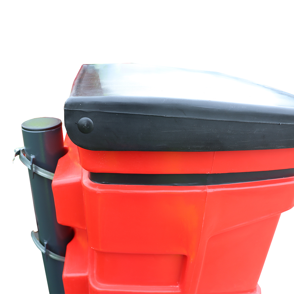 Dog Poo Bin - 40 Litres - red side