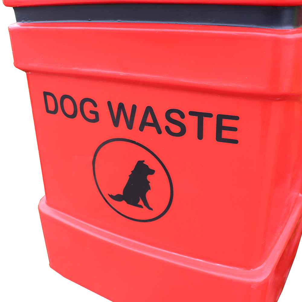 Dog Poo Bin - 40 Litres - close up