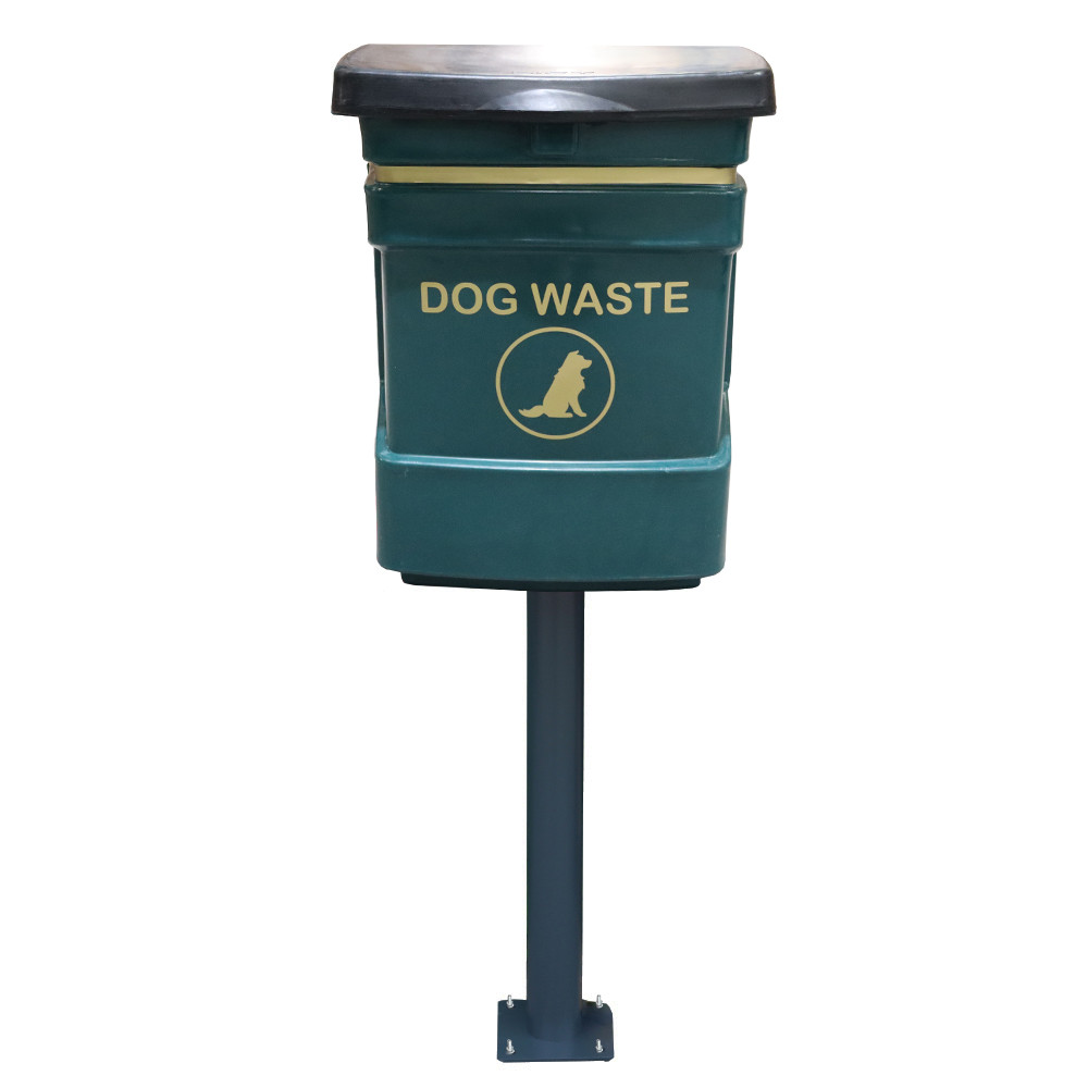 Dog Poo Bin - 40 Litres - green