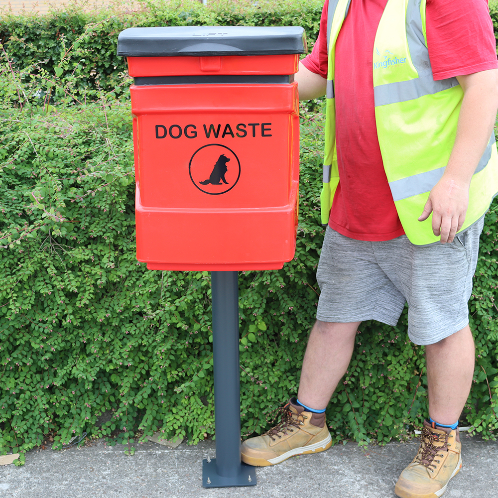 Dog Poo Bin - 40 Litres - Lifestyle