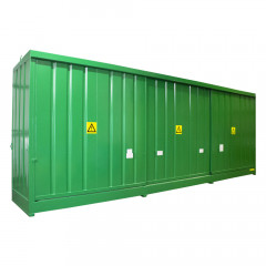 Steel Drum & IBC Storage Cabinet - 3300 Litre