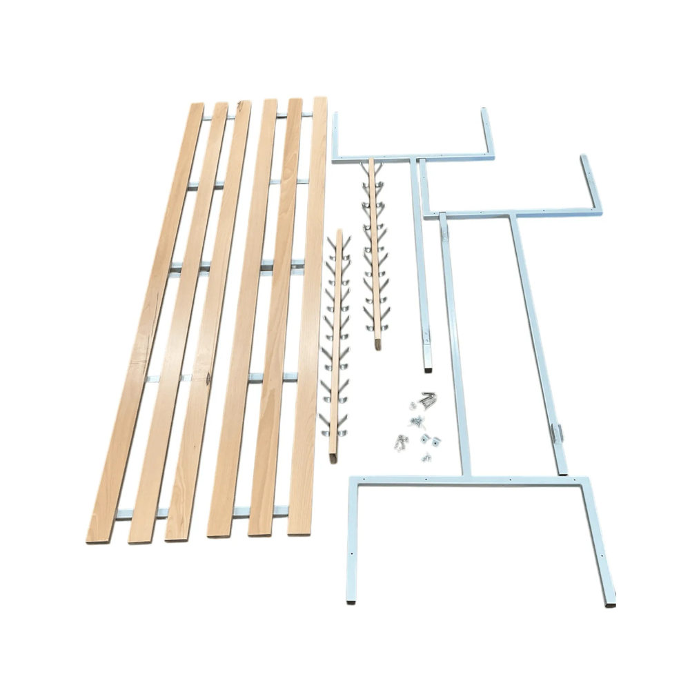 Double Sided Changing Room Bench with Hooks