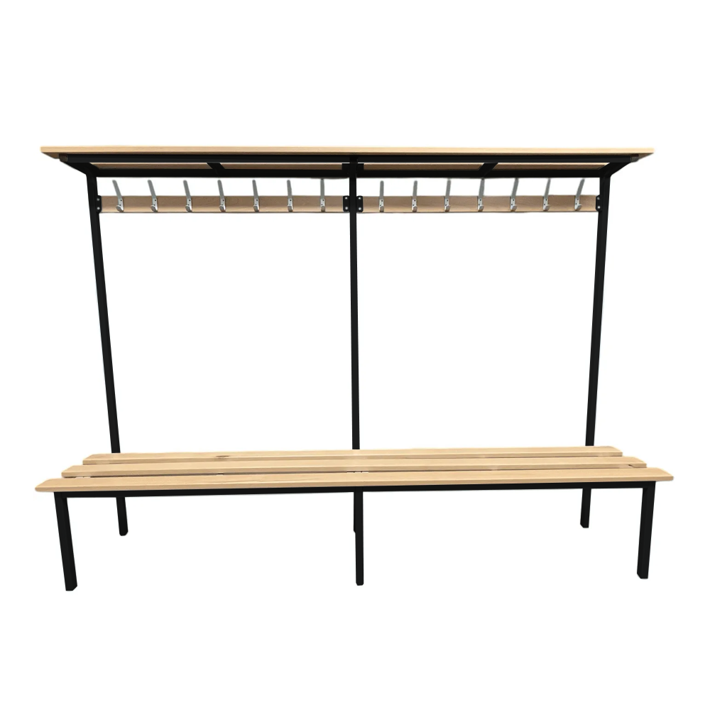 Single Sided Bench with Shelf