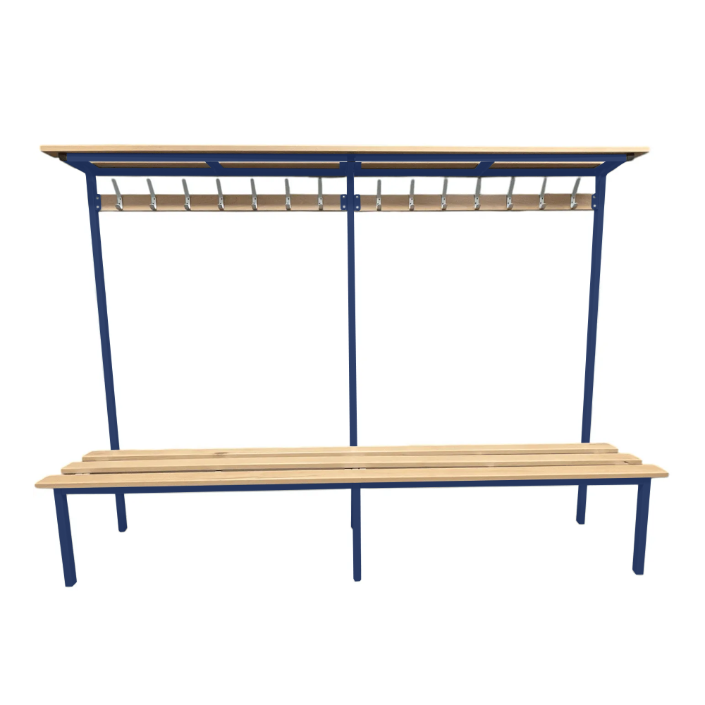 Single Sided Bench with Shelf