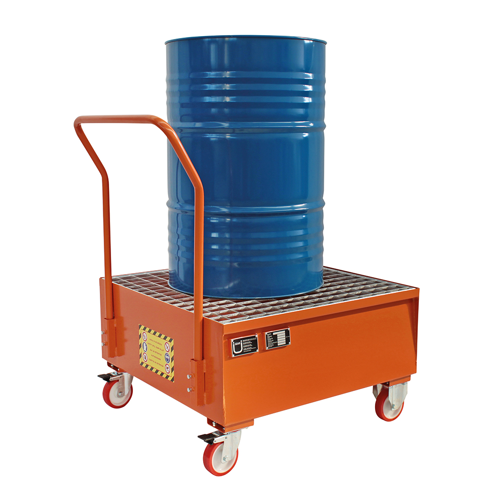 Justrite Steel Bunded Drum Trolley