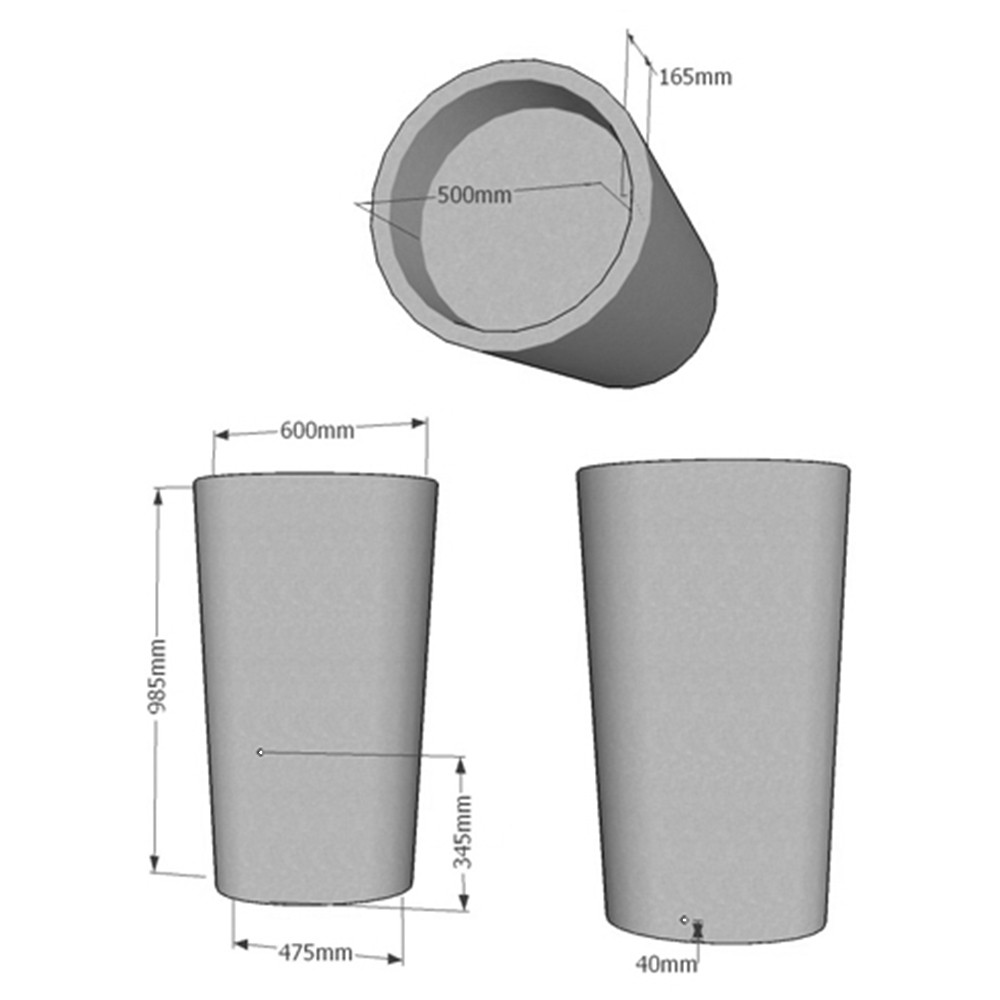 City Garden Water Butt and Planter