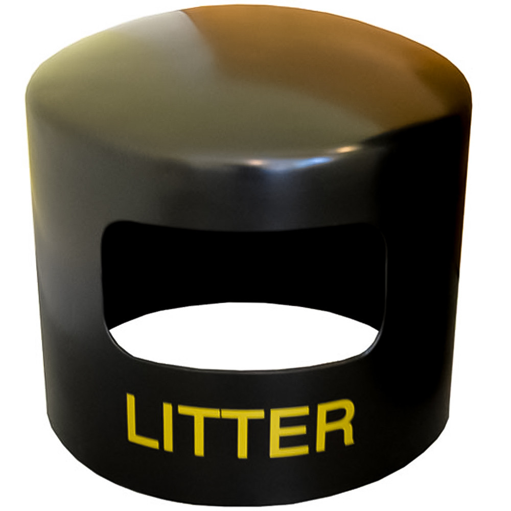 Eco Recycled Hooded Top Litter Bin - 90 Litre