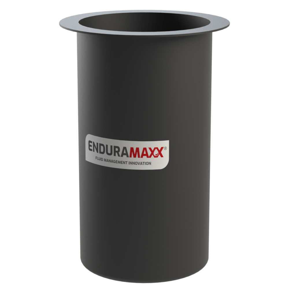 Enduramaxx 400 Litre Vertical Open Top Water Tank in Black with Enduramaxx logo label in centre