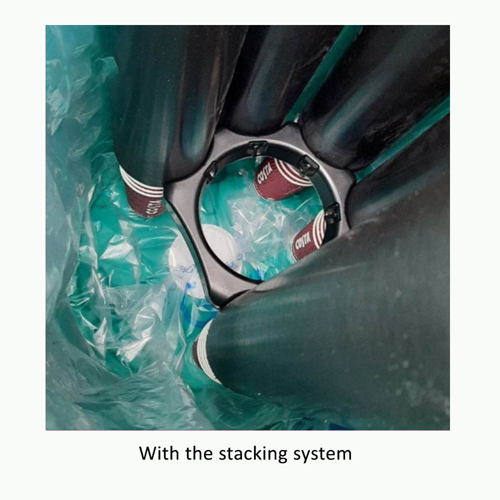 Cup and Liquid Recycling Bin - 120 Litres