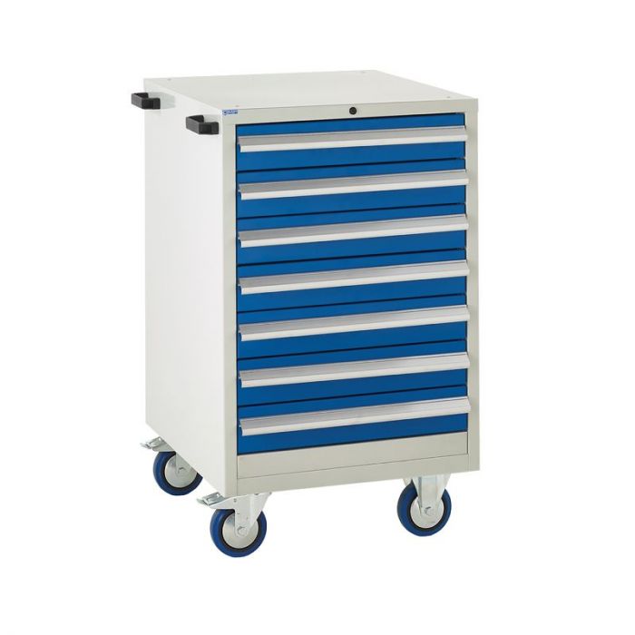 Euroslide Mobile Cabinet - Garage/Workshop Tool Storage - 600x980x650mm
