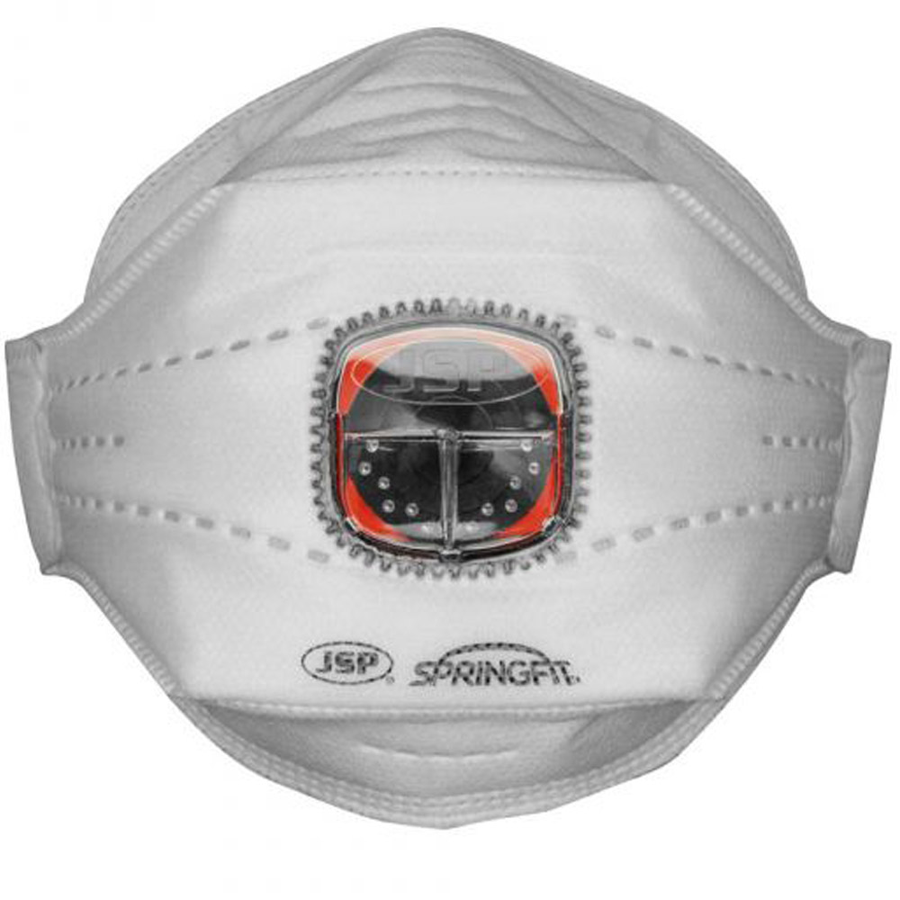 JSP Springfit 435ML FFP3 Disposable Face Mask With Typhoon Valve - Box of 10