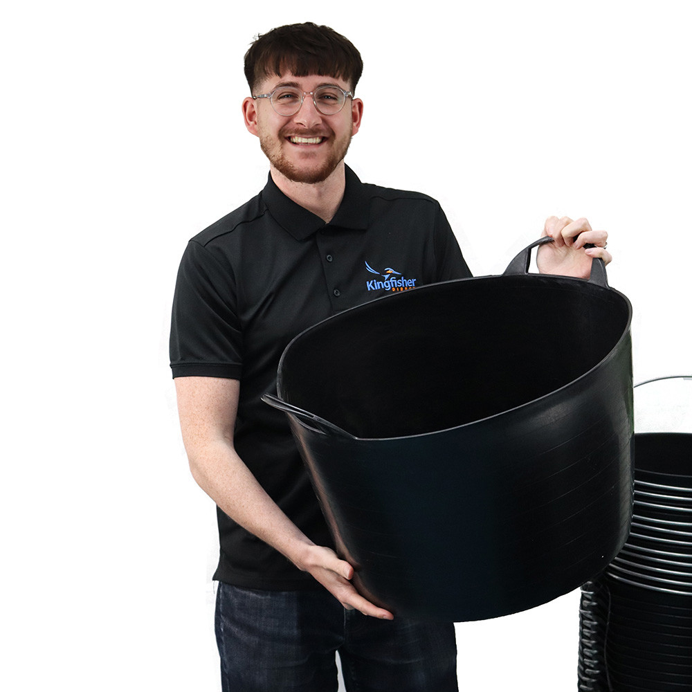 Flexi Tub Multi-Purpose Plastic Trug - 65 Litre Capacity - Pack of 5