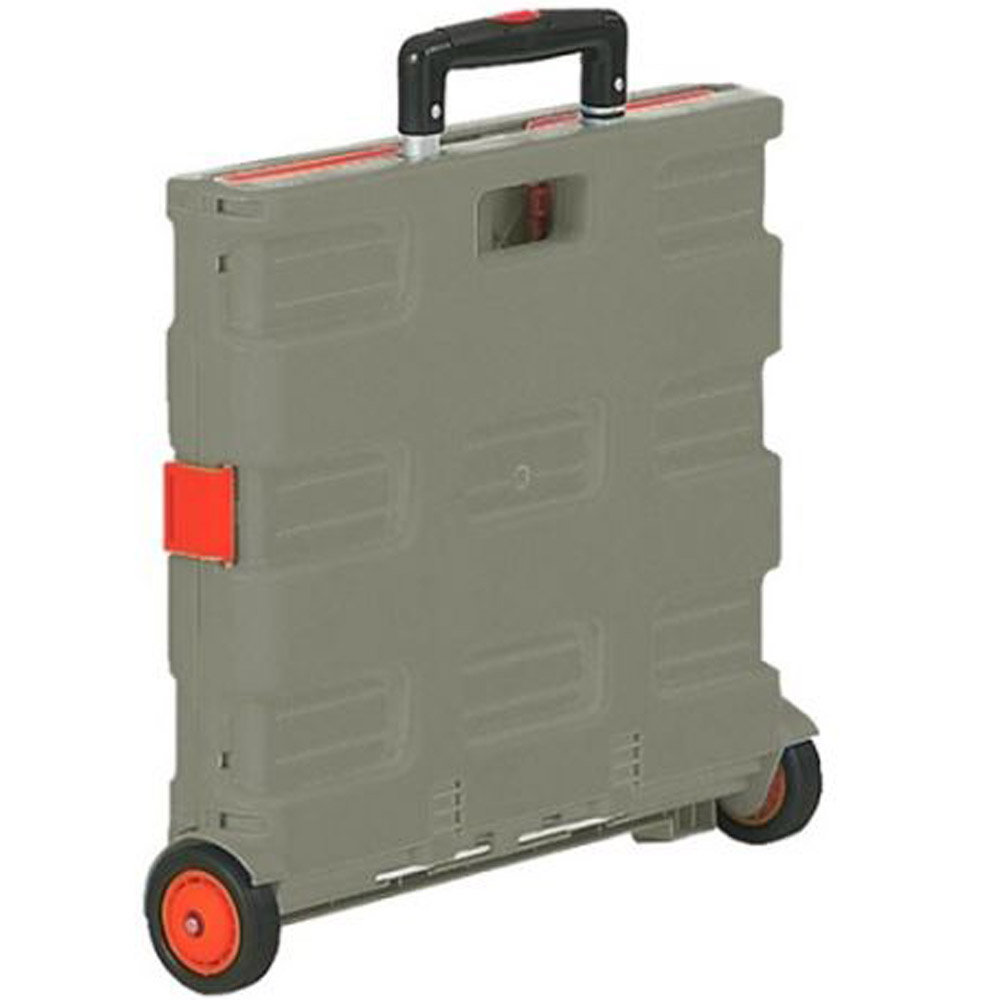 Grey & Red Folding Box Truck with Lid - 35kg Capacity
