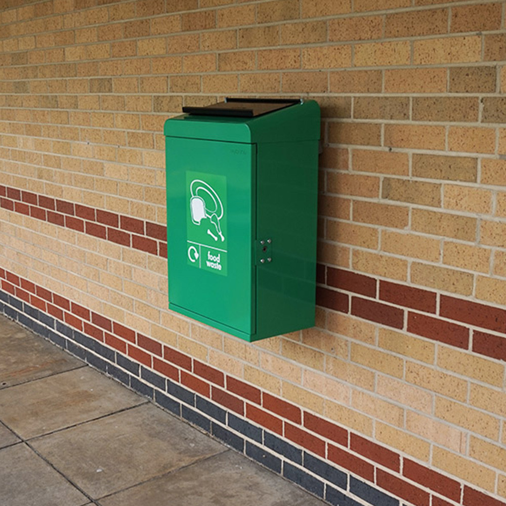 Galvanised Steel Food Waste Bin - 60 Litres