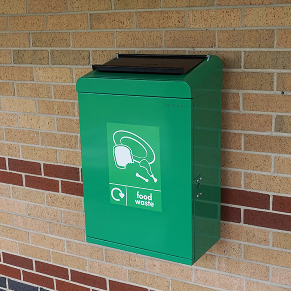 Galvanised Steel Food Waste Bin - 60 Litres
