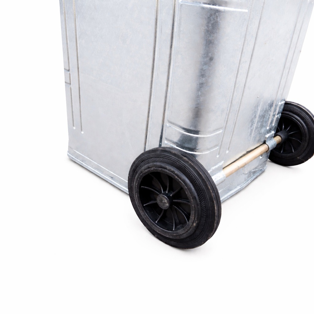 Galvanised Steel Wheelie Bin - 240 Litre