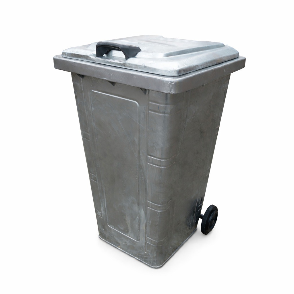 Galvanised Steel Wheelie Bin - 240 Litre