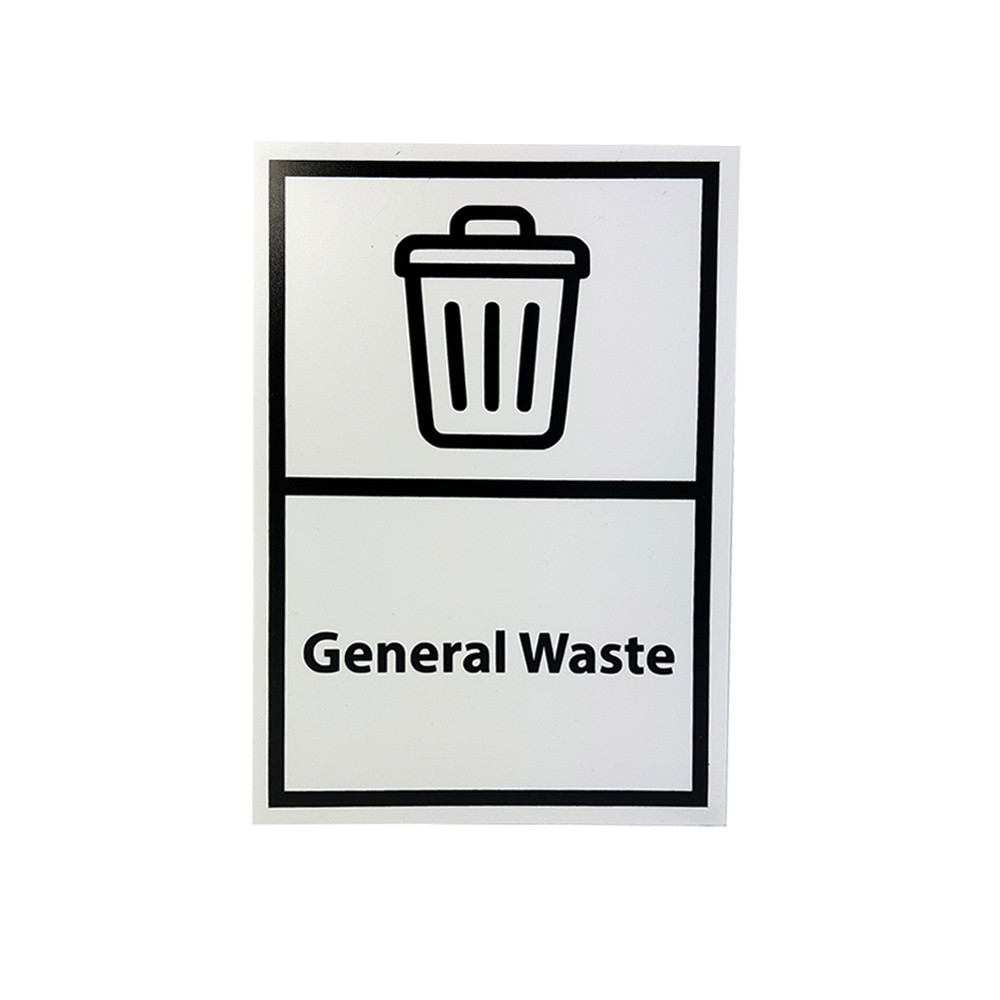 A4 General Waste Sticker