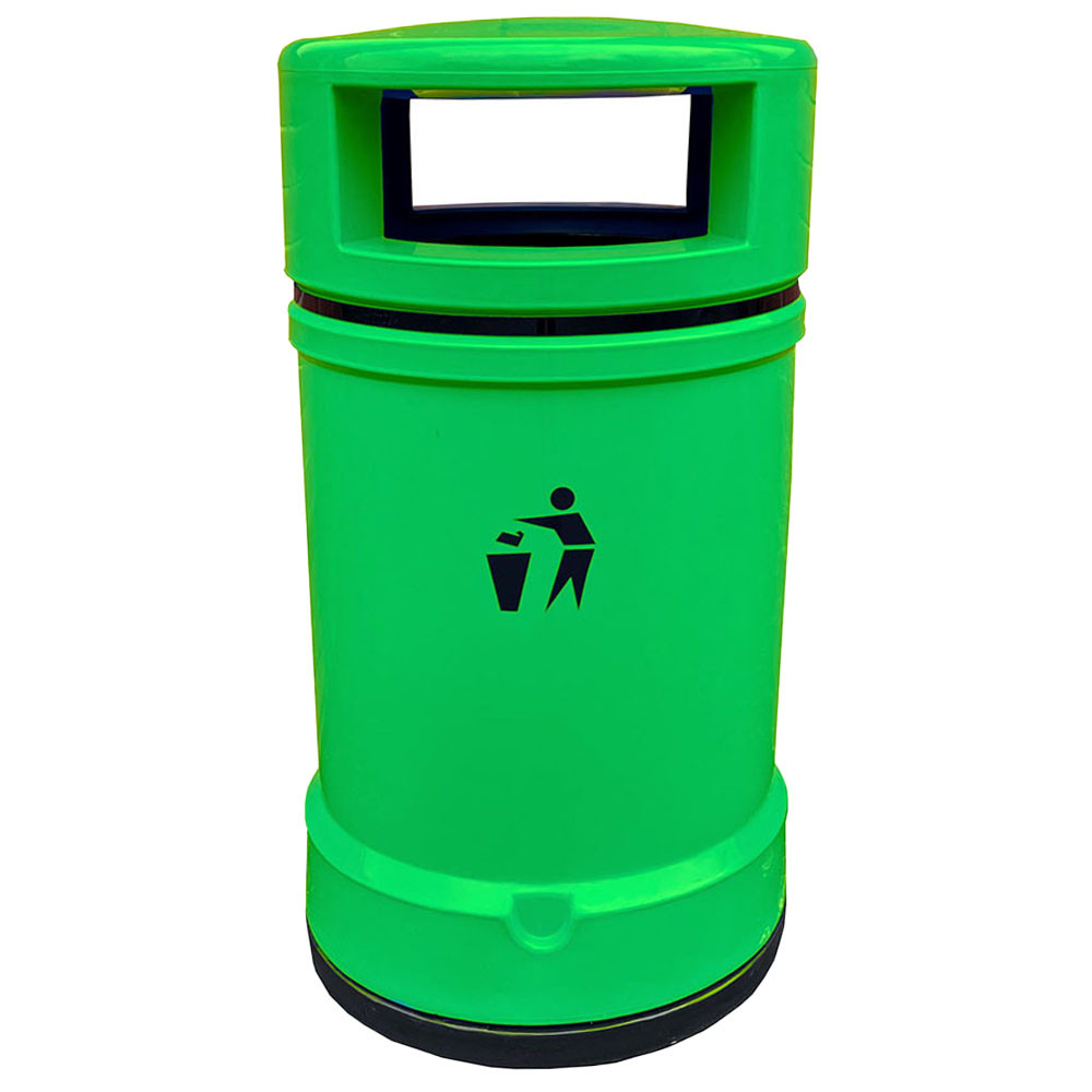 Derwent Outdoor Heritage Litter Bin - 120 Litre - green