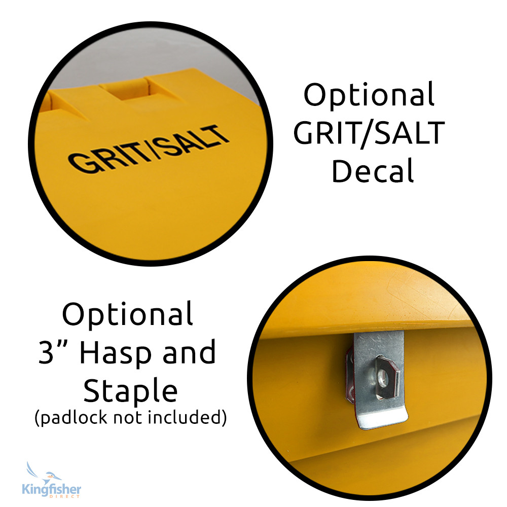 Rock Salt Grit Bin - 2 Cu Ft - 50 litre / 50 kg