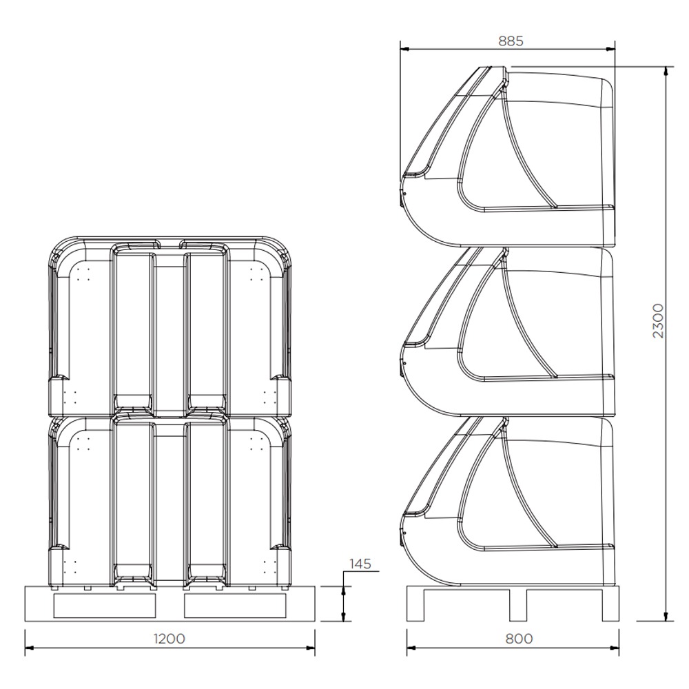EverTough 400 Litre Large Lockable Grit Bin