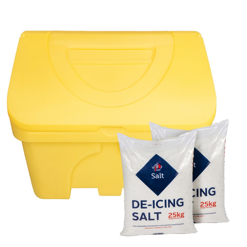 EverTough 400 Litre Lockable Grit Bin with Salt