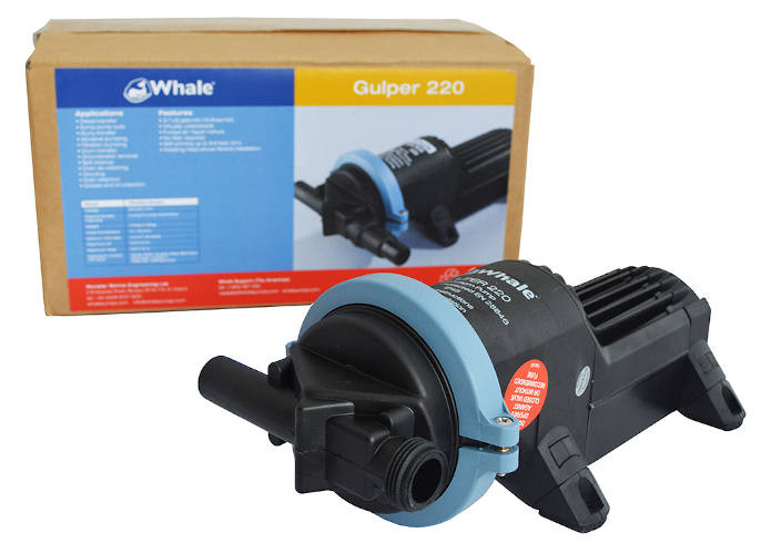 Whale Gulper 220 Pump For Shower & Waste – 12v