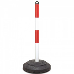 Heavy Duty Chain Post with Circular Recycled Base
