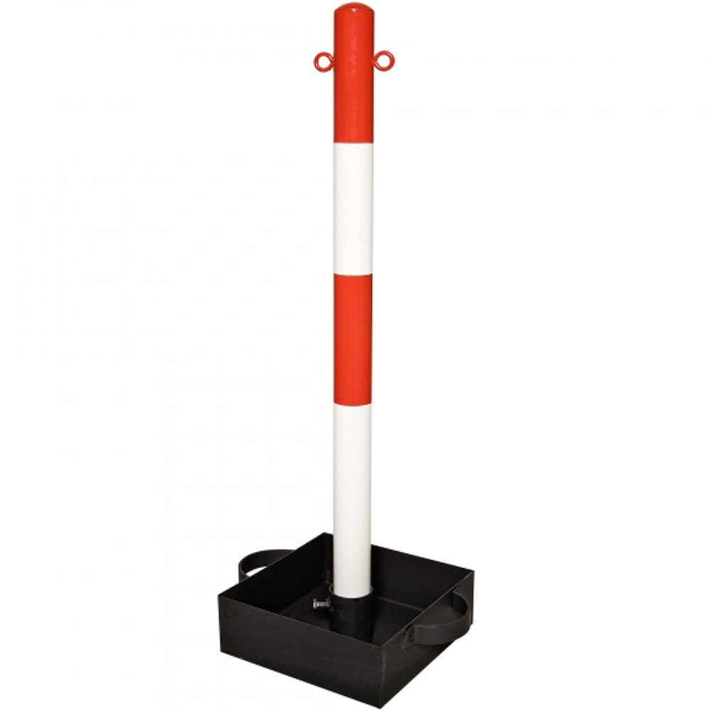 Metal Chain Prop Posts Heavy Duty Chain Post with Metal Base with Handles - Kingfisher Direct Ltd