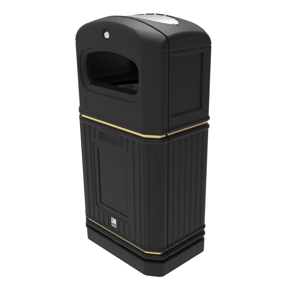 Slimline Heritage Outdoor Litter Bin - 72 Litres