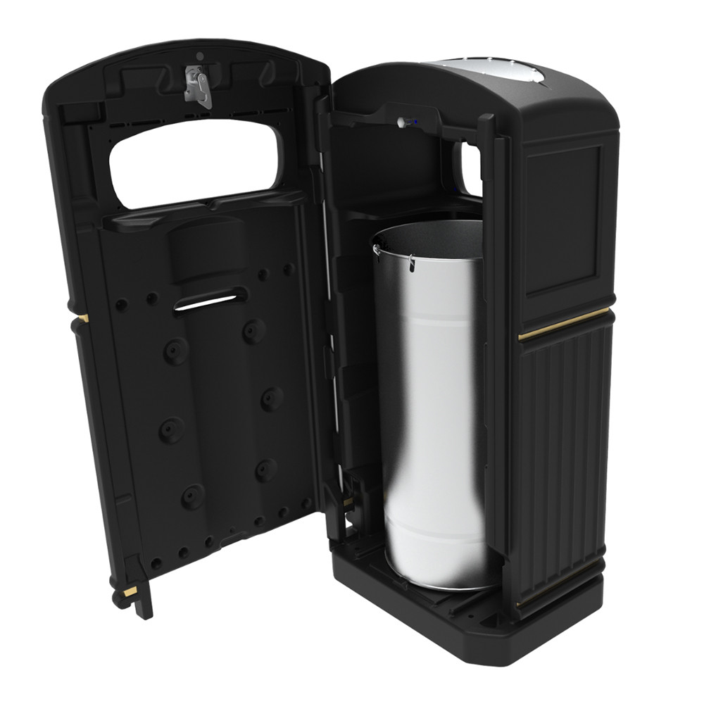 Slimline Heritage Outdoor Litter Bin - 72 Litres