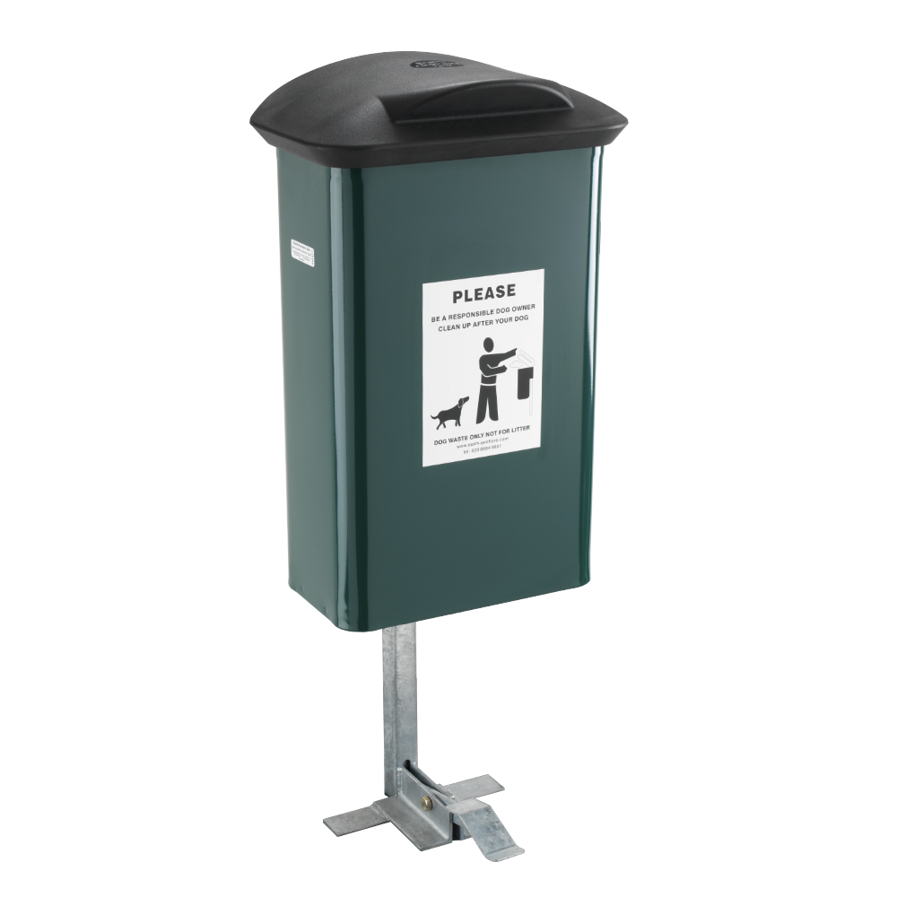 Pedal Operated Dog Waste Bin - 45 Litre