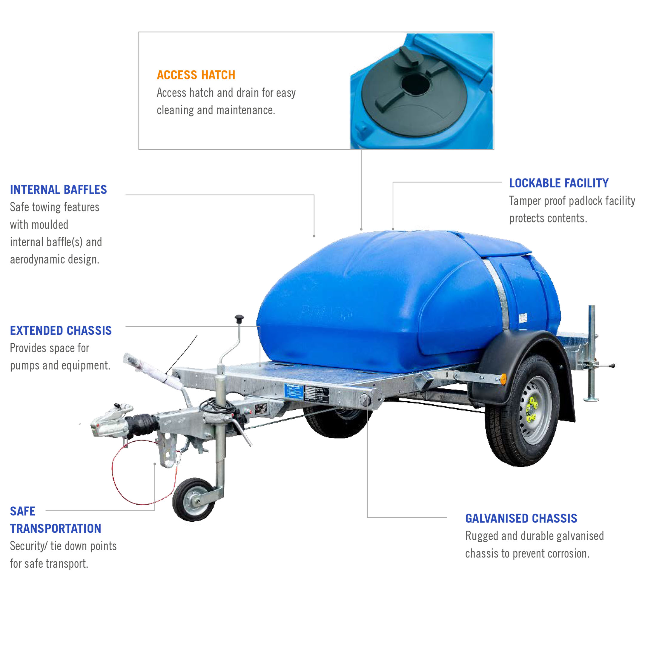500 Litres Highway Water Bowser