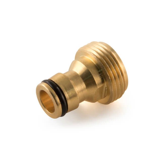 Brass Hoselock Connector - 3/4" BSP Male x 1/2" Hozelock