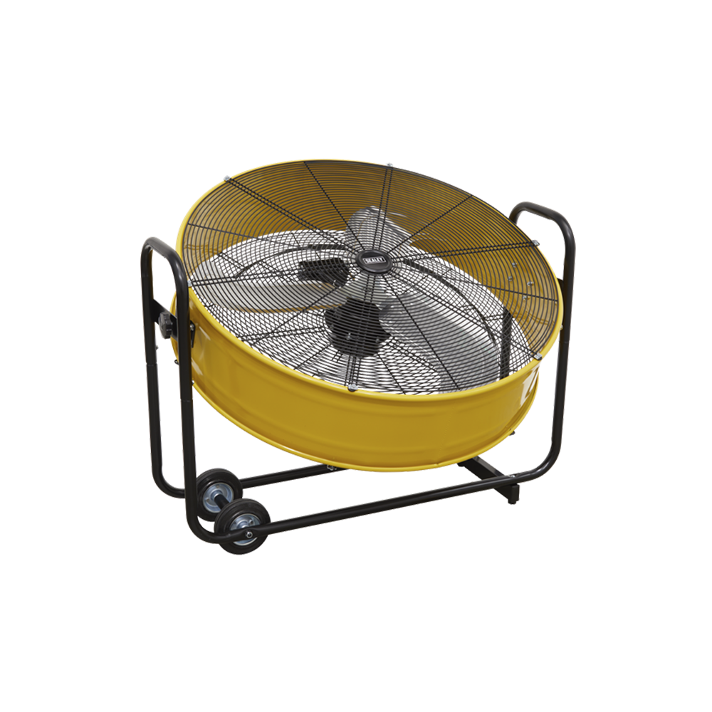 Sealey 30" Industrial Drum Fan - Yellow